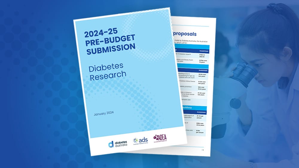Diabetes Australia pre-budget submissions 2024-25