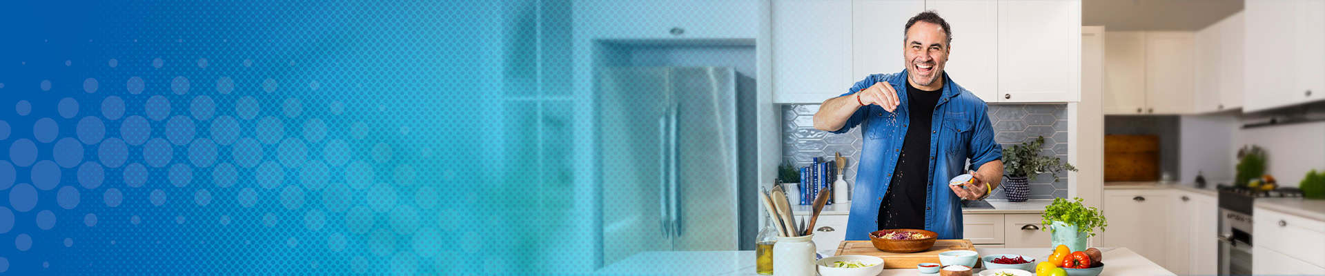 Miguel Maestre in the kitchen