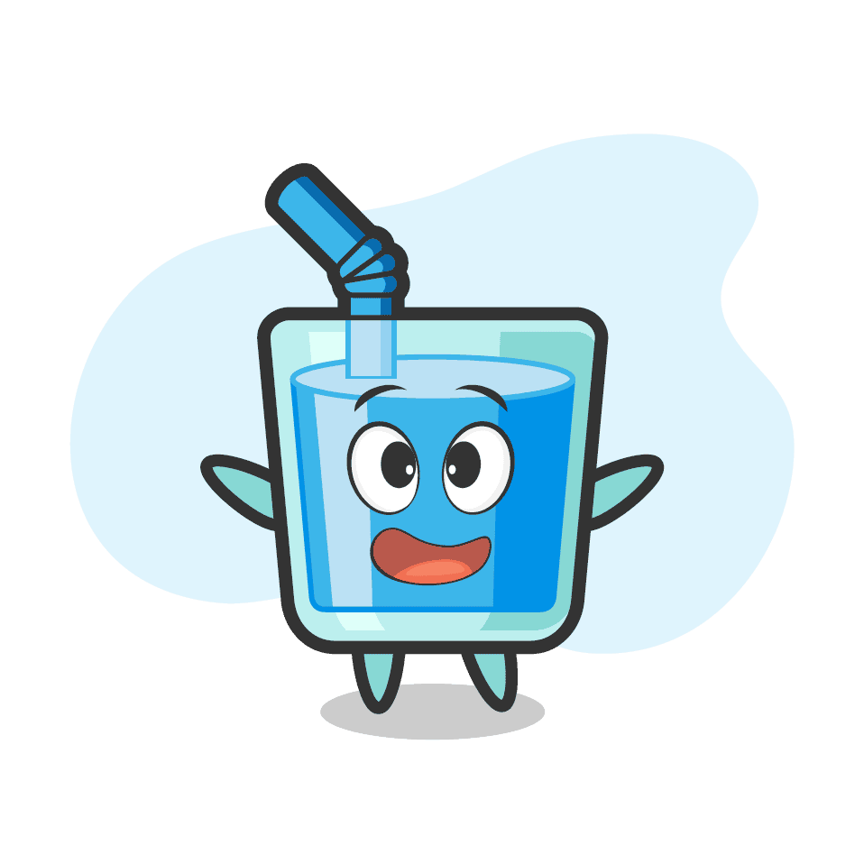 Illustration of a glass of water