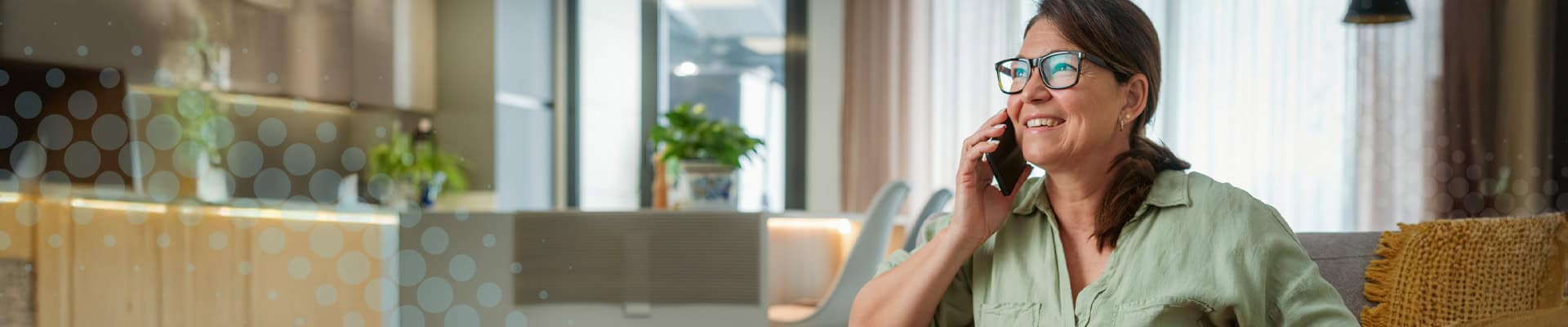 Woman talking on the phone