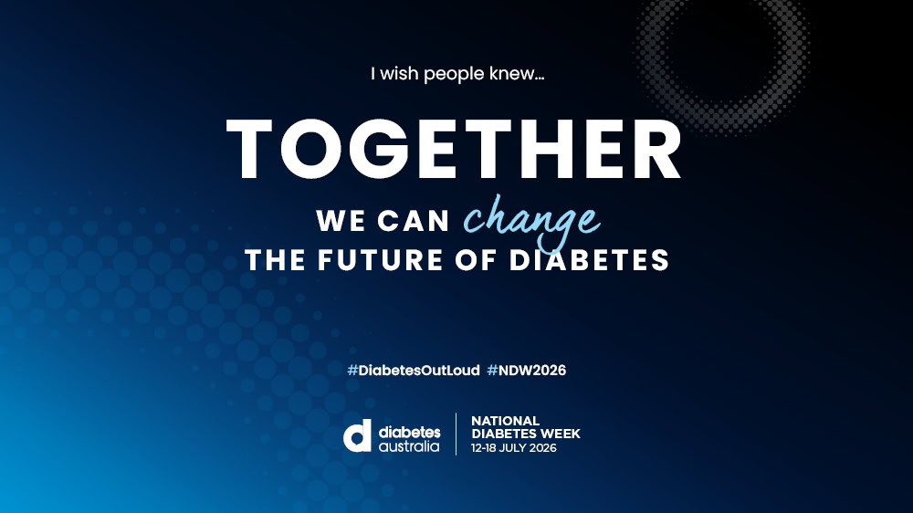 National Diabetes Week 2026 campaign banner