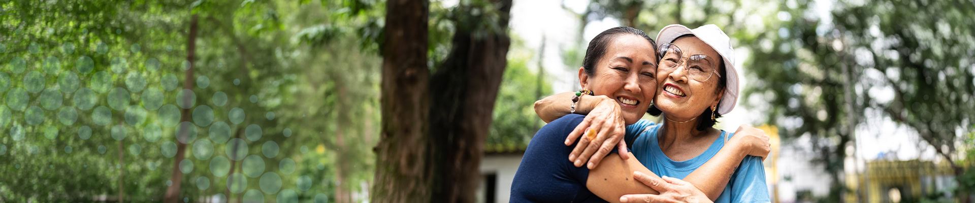 Family members hugging