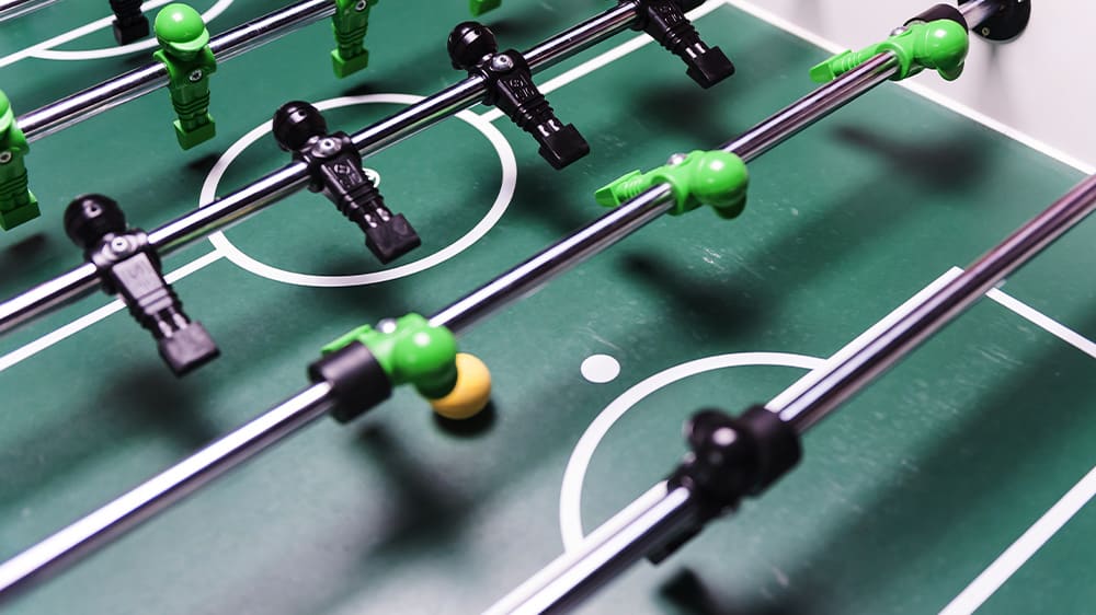 table football close up