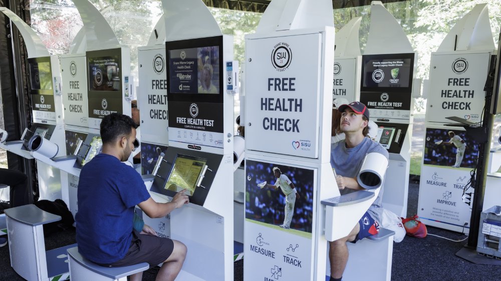 Participants at the 2025 Boxing Day Test access free health checks thanks to the Shane Warne Legacy.