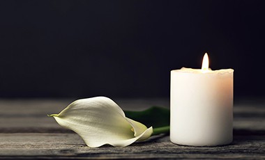 Flower and candle