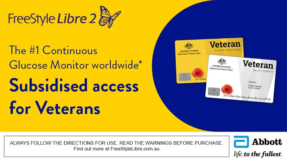 Subsidised access to Freestyle Libre for veterans
