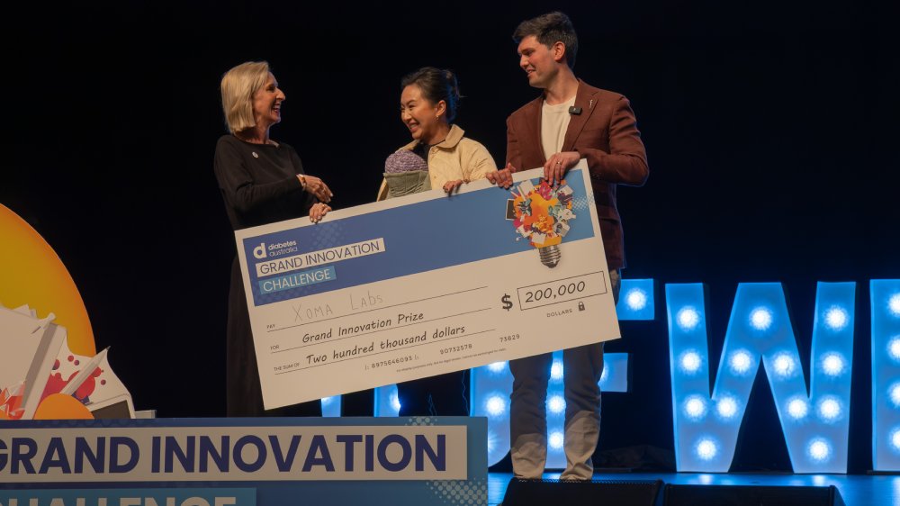 Justine Cain with Xoma Labs, winners of the Grand Innovation Challenge