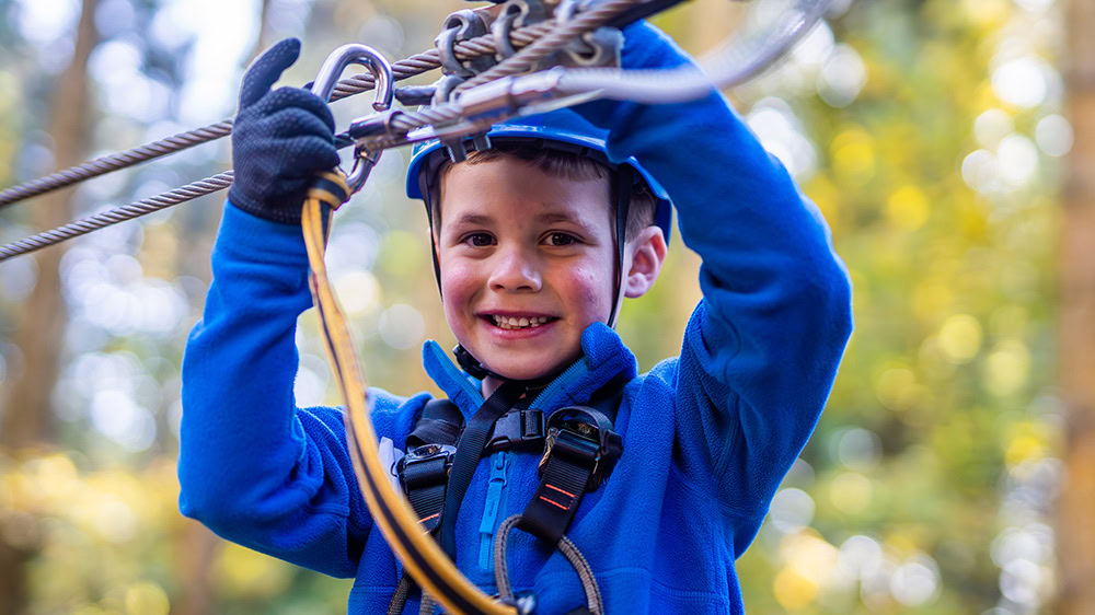 Child at an outdoor event
