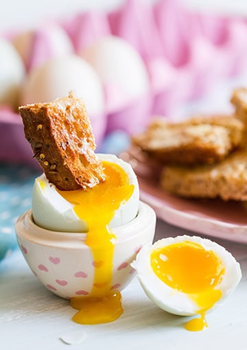 Eggs and soldiers breakfast food