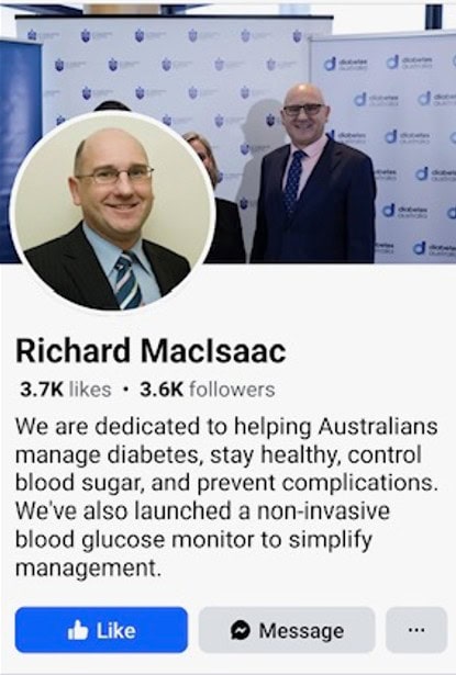 Fake ad falsely representing R MacIsaac