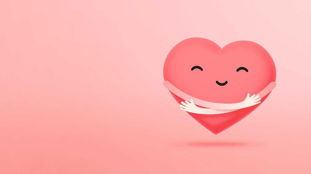 heart hugging itself