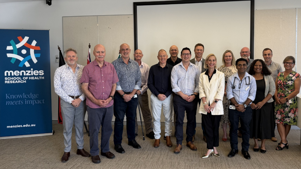 Group shot of Menzies Health, Diabetes Australia, and Lilly executives at partnership announcement
