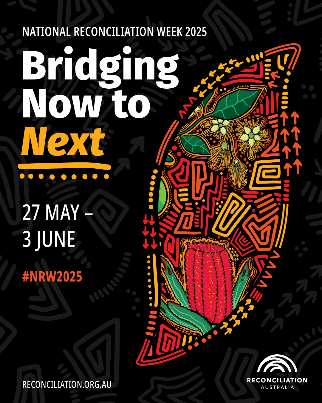 National Reconciliation Week 2025 banner: 27 May – 3 June 2025