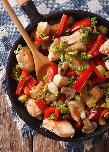 Chicken and vegetable stirfry