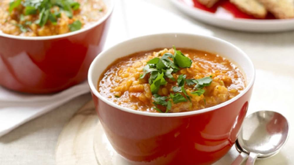 Red Lentil and Tomato Soup Diabetes Australia