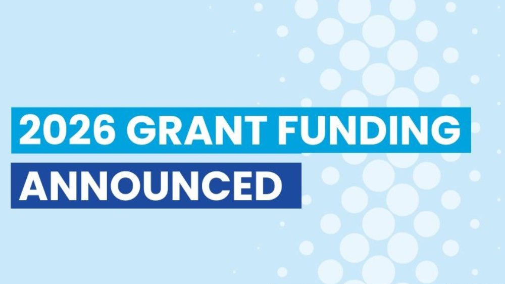 Banner image with text 2026 Research Grants announced