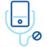 Illustration of doctor's chart and stethoscope