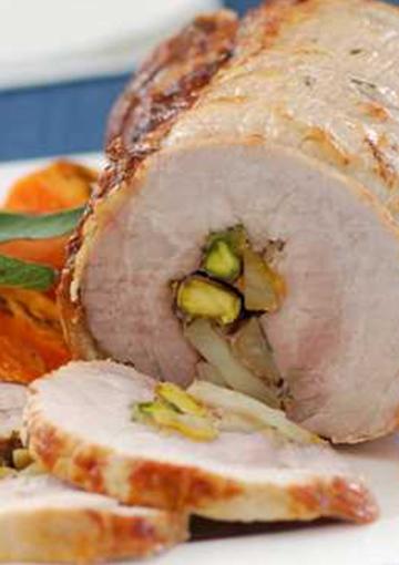 Pork Loin sliced with stuffing