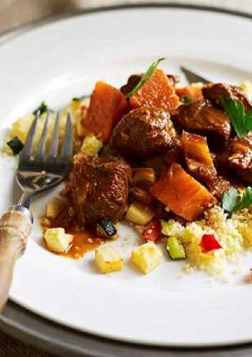 Lamb Tagine on a couscous salad