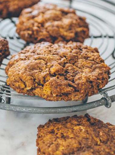 Cookies on a cooling rack