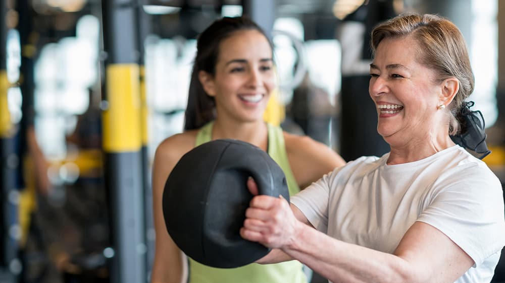woman exercising, resistance training