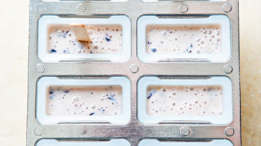 snack ideas, frozen yoghurt in a tray