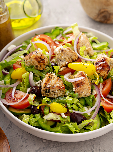 Chicken salad in a bowl