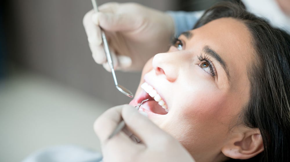 woman at the dentist