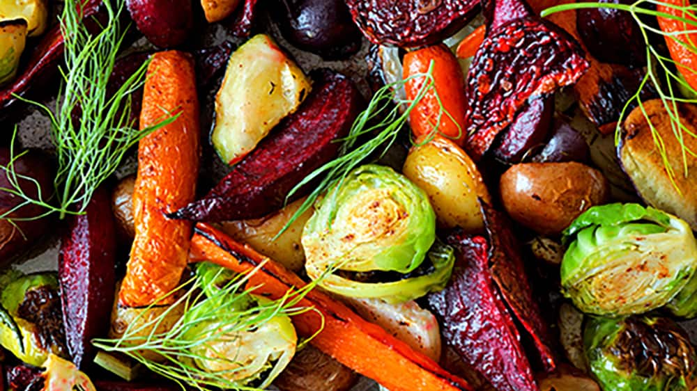 beat the winter blues, roasted vegetables