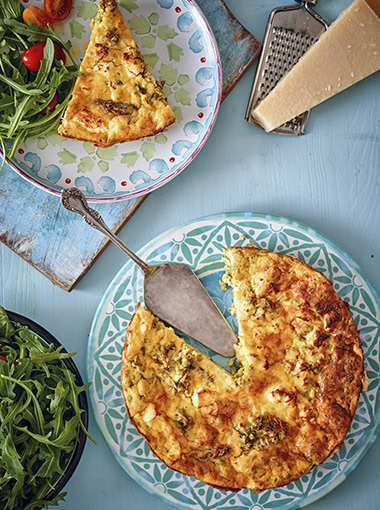 Savoury pie on plate