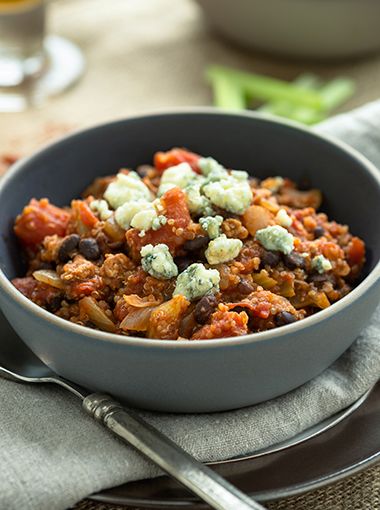 Beef and vegetables in a bowl, ready to eat