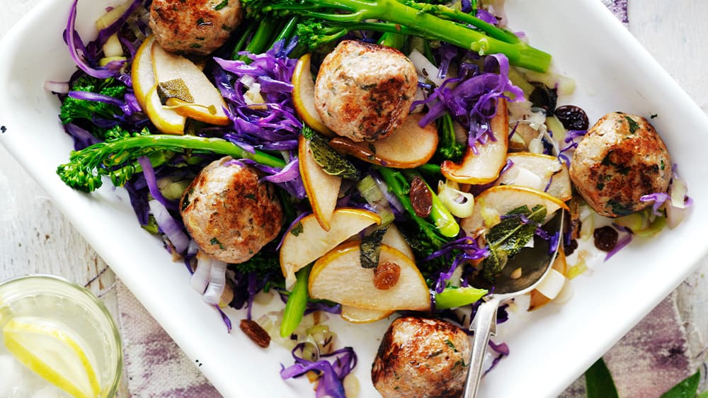 Pork and sage meatballs Diabetes Australia