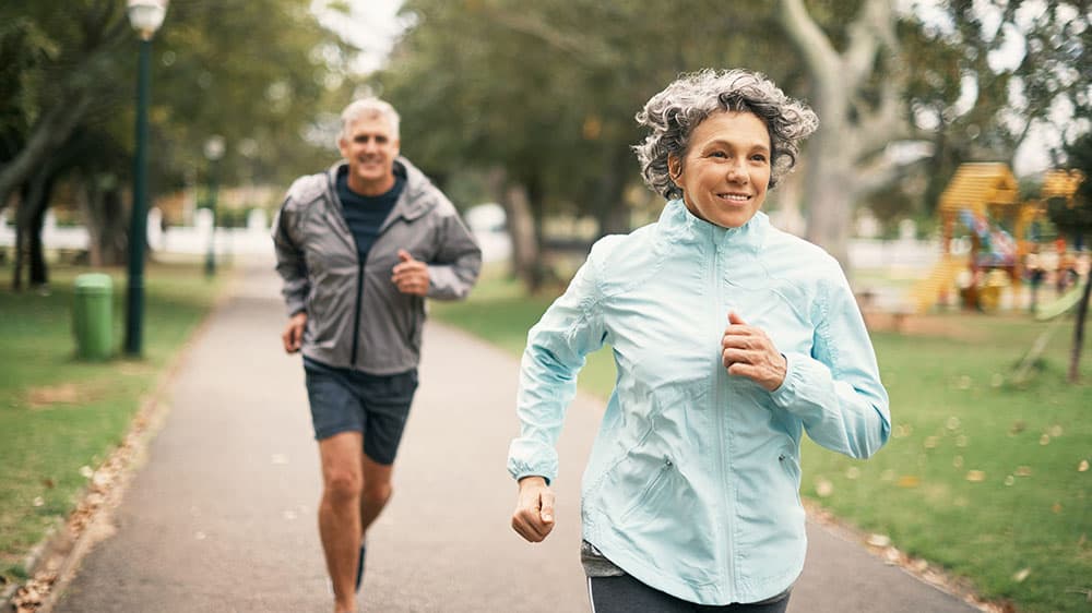 running older couple