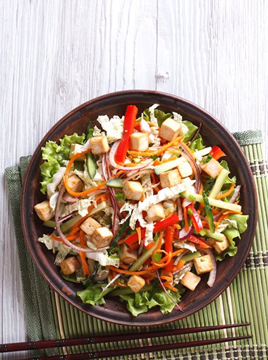 Tofu Crunch Slaw in bowl
