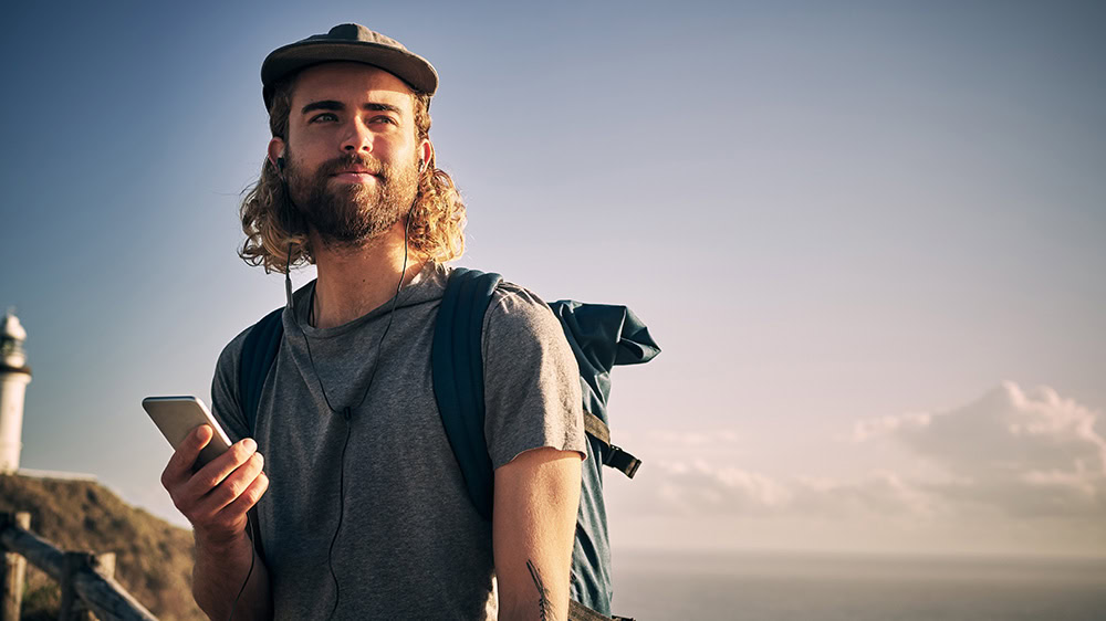 Young adult outdoors